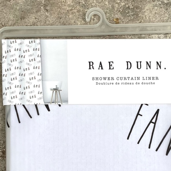 Rae Dunn FAMILY Gnome Shower Curtain Liner - Picture 3 of 6